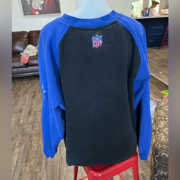 Dallas Cowboys Sweater Reebok Mens Blue Sz XL Football NFL Logo Black vintage - Picture 7 of 8